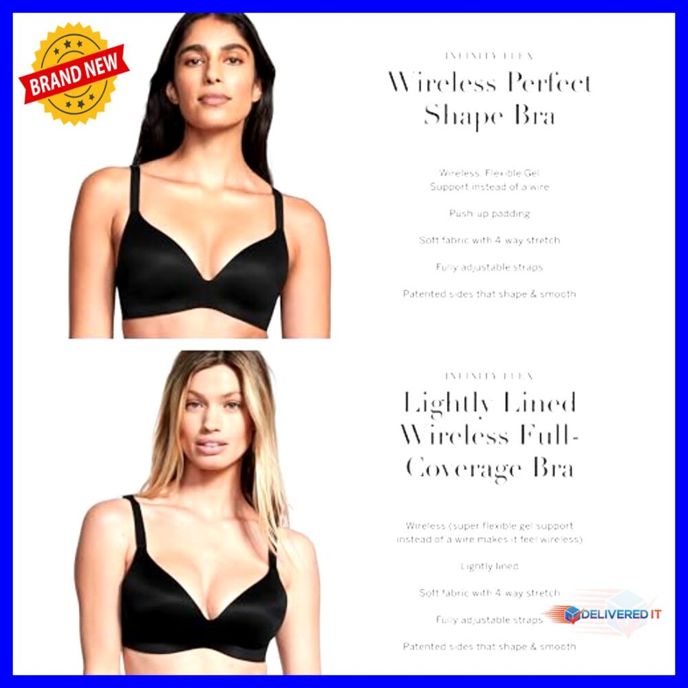 Wireless Push Up Bra Full Coverage Medium Support… - image 5